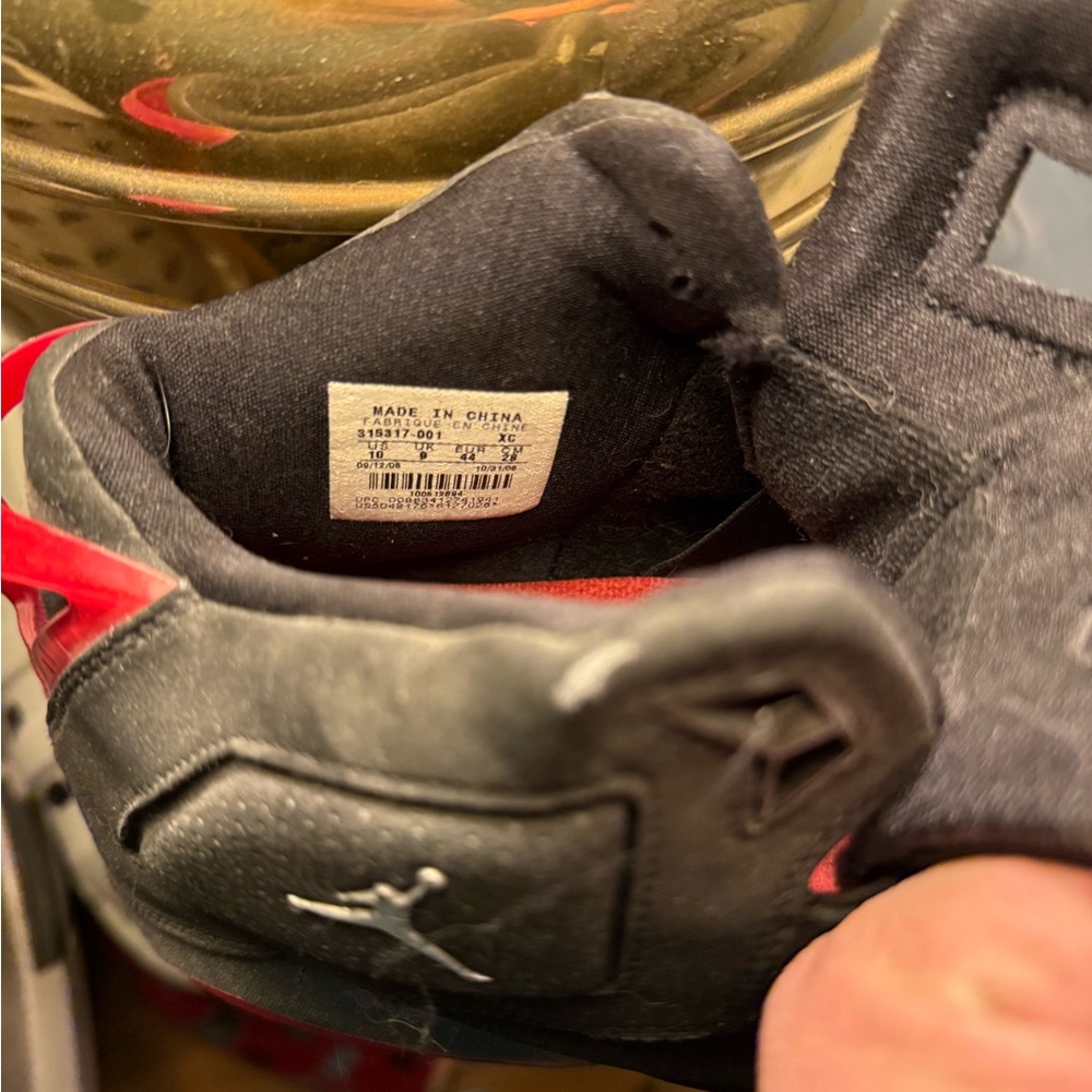Jordans Black and Red Sneakers - Picture 2 of 6